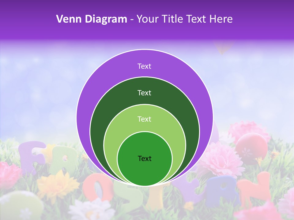 Farben Ostereier F Himmel PowerPoint Template