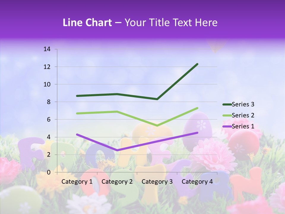 Farben Ostereier F Himmel PowerPoint Template