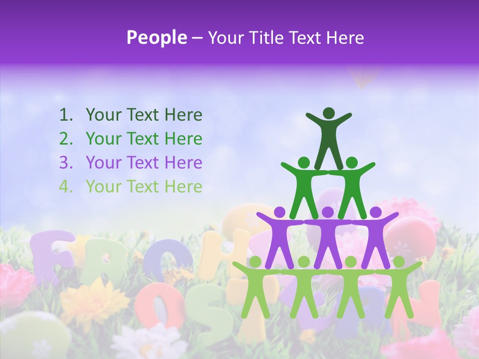 Farben Ostereier F Himmel PowerPoint Template