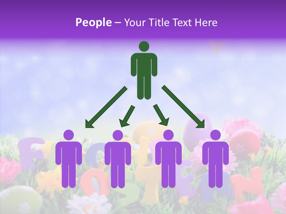 Farben Ostereier F Himmel PowerPoint Template