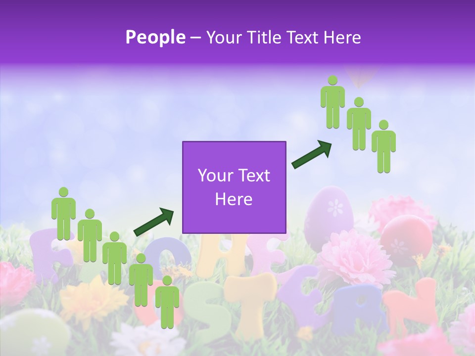 Farben Ostereier F Himmel PowerPoint Template