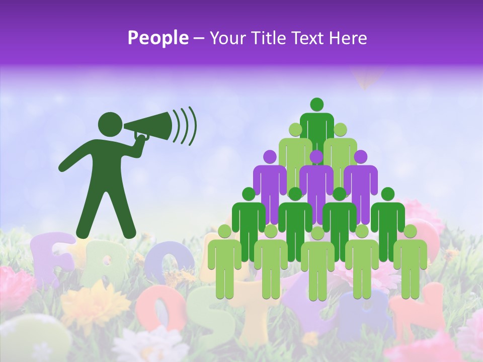 Farben Ostereier F Himmel PowerPoint Template