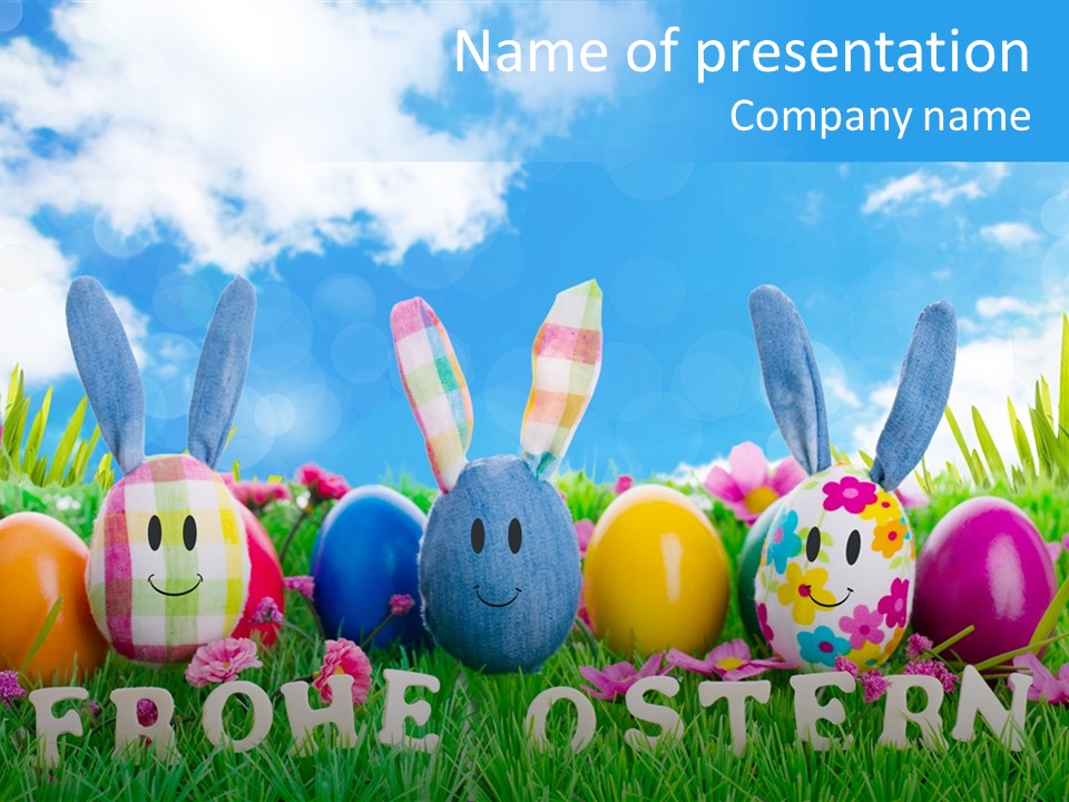 Kinder Oster Easter Eggs PowerPoint Template