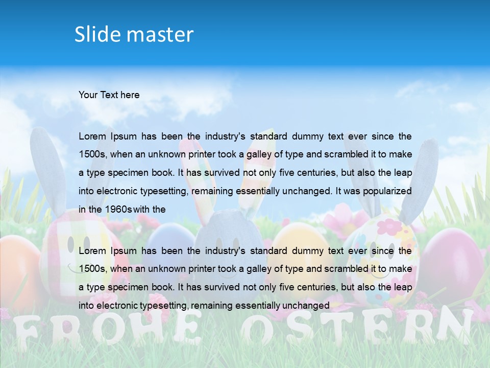 Kinder Oster Easter Eggs PowerPoint Template