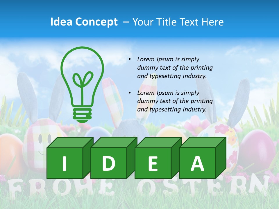 Kinder Oster Easter Eggs PowerPoint Template