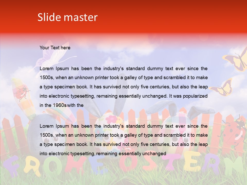 Osterhase Eier Easter PowerPoint Template