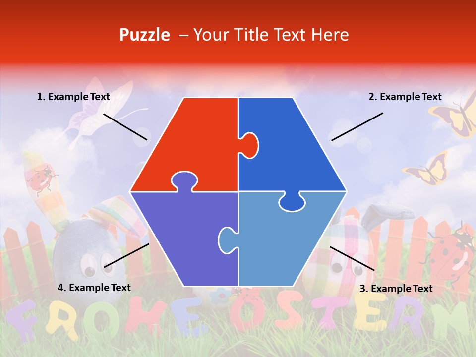 Osterhase Eier Easter PowerPoint Template