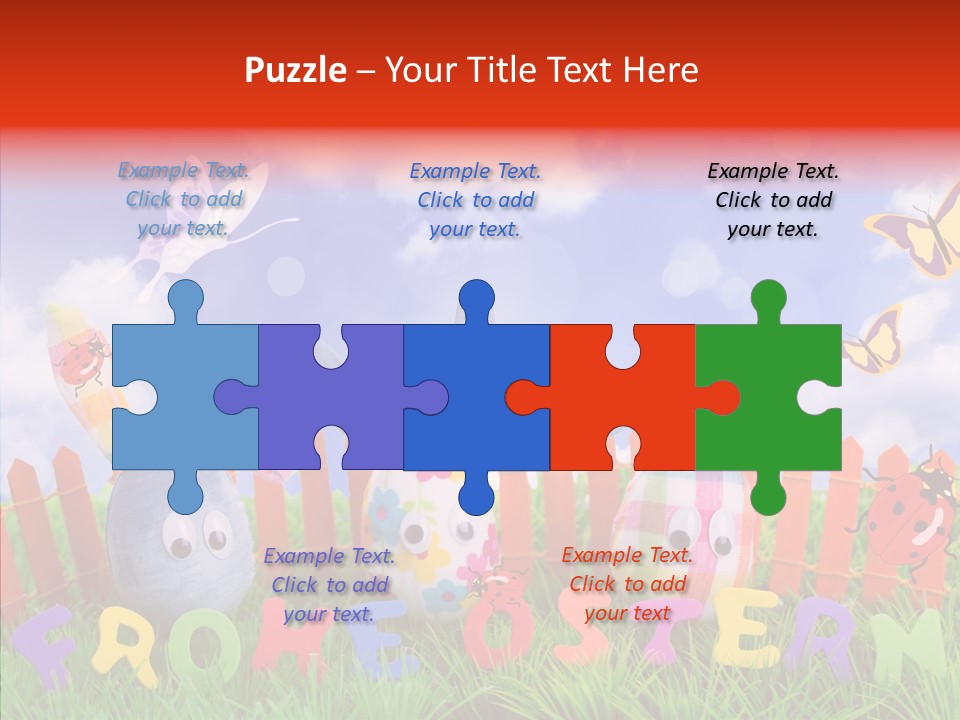 Osterhase Eier Easter PowerPoint Template