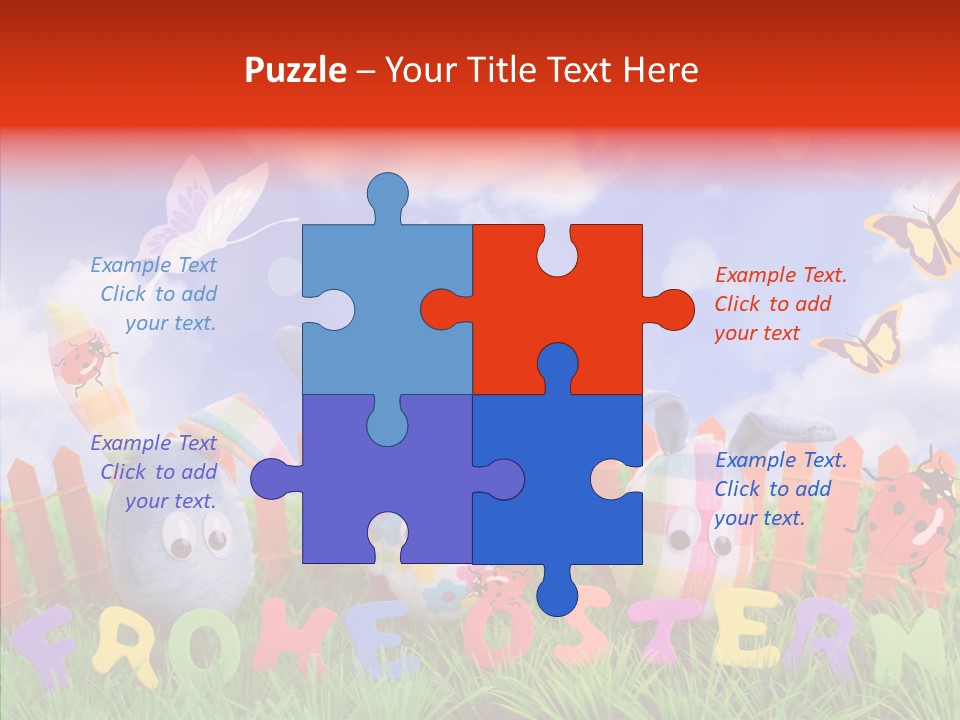 Osterhase Eier Easter PowerPoint Template