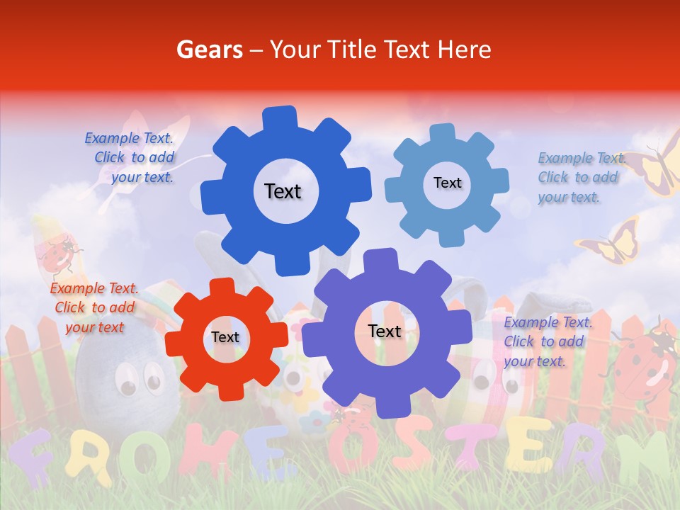 Osterhase Eier Easter PowerPoint Template