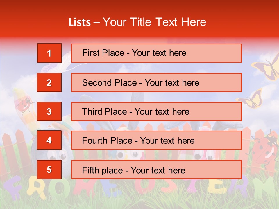 Osterhase Eier Easter PowerPoint Template