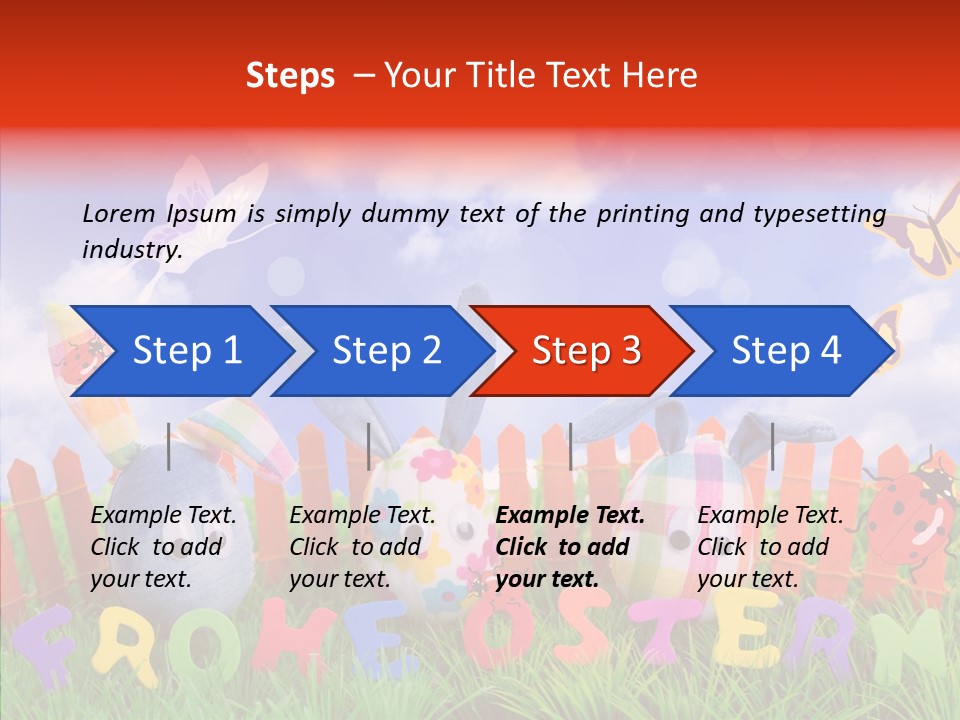 Osterhase Eier Easter PowerPoint Template