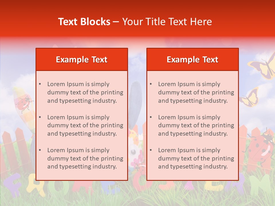 Osterhase Eier Easter PowerPoint Template