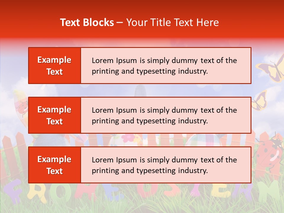 Osterhase Eier Easter PowerPoint Template