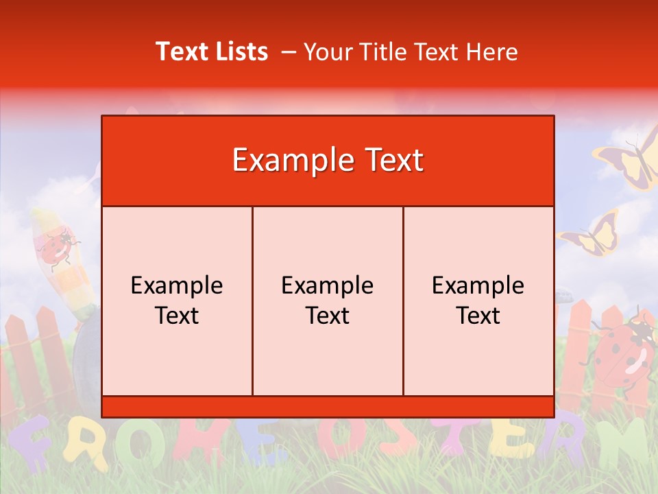 Osterhase Eier Easter PowerPoint Template