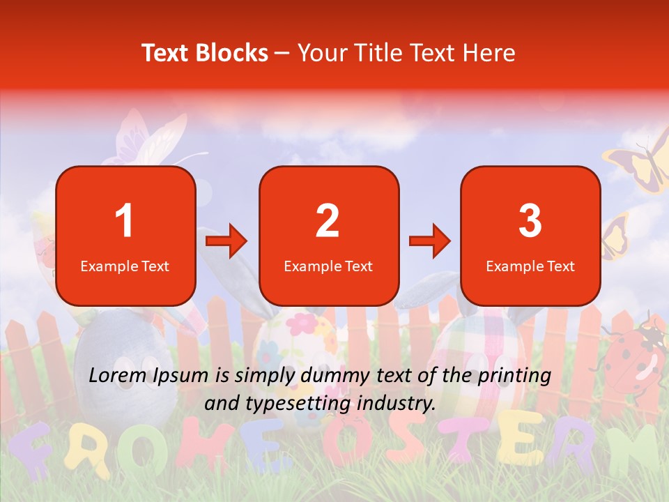 Osterhase Eier Easter PowerPoint Template