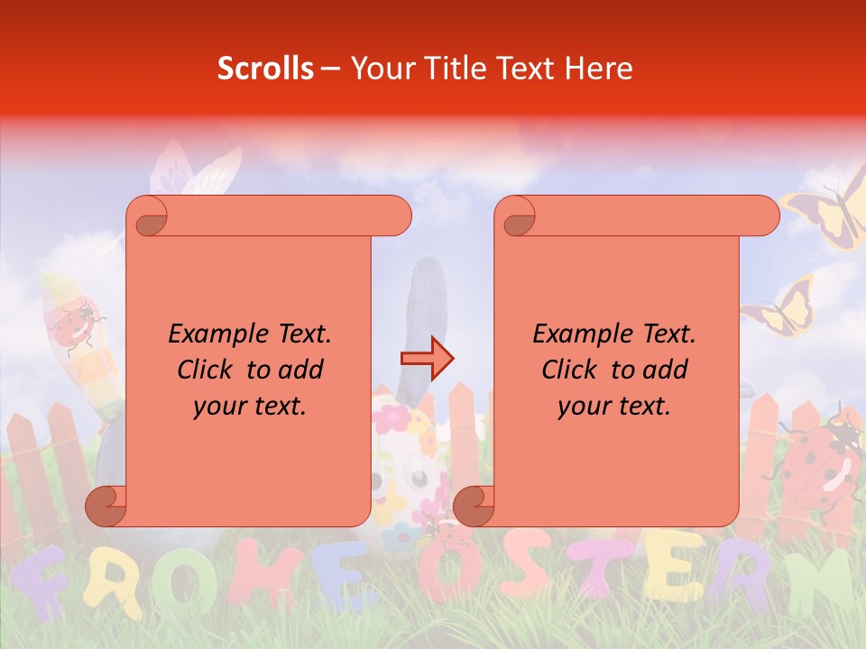 Osterhase Eier Easter PowerPoint Template
