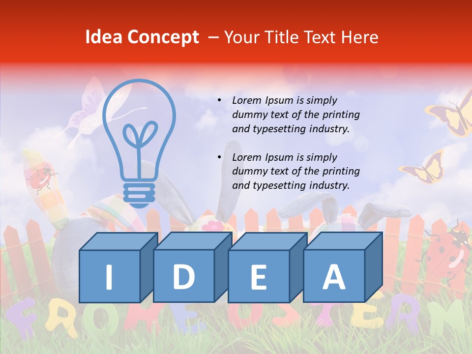 Osterhase Eier Easter PowerPoint Template