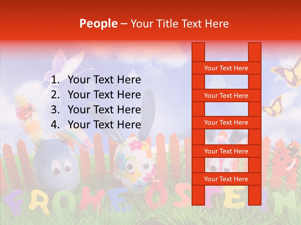 Osterhase Eier Easter PowerPoint Template