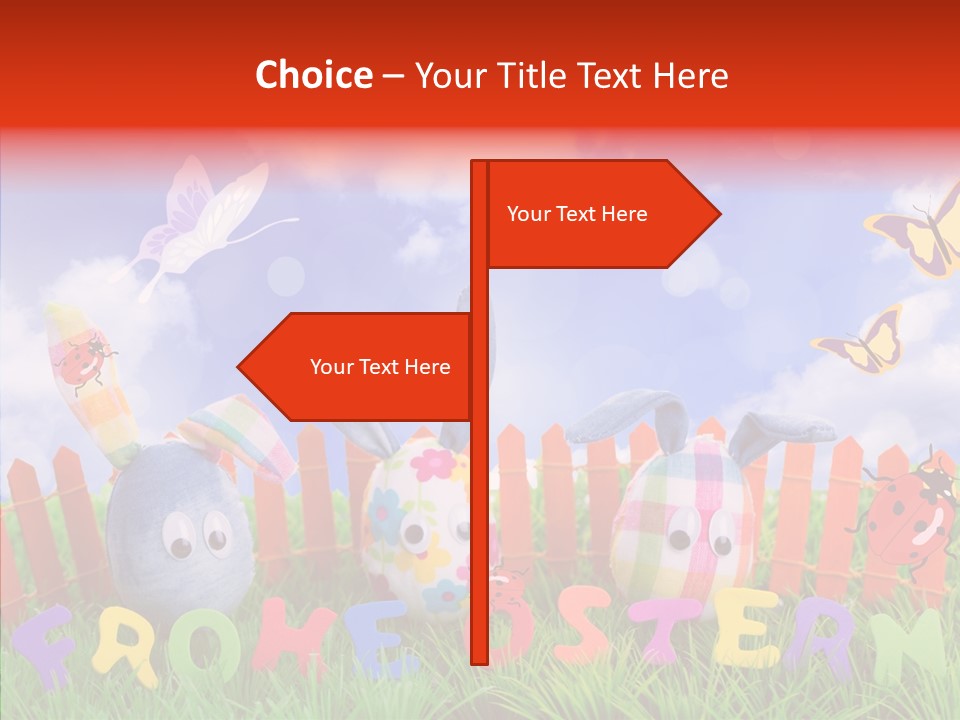 Osterhase Eier Easter PowerPoint Template