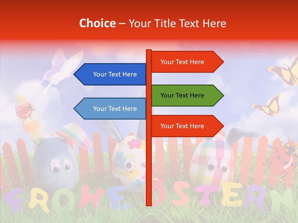 Osterhase Eier Easter PowerPoint Template