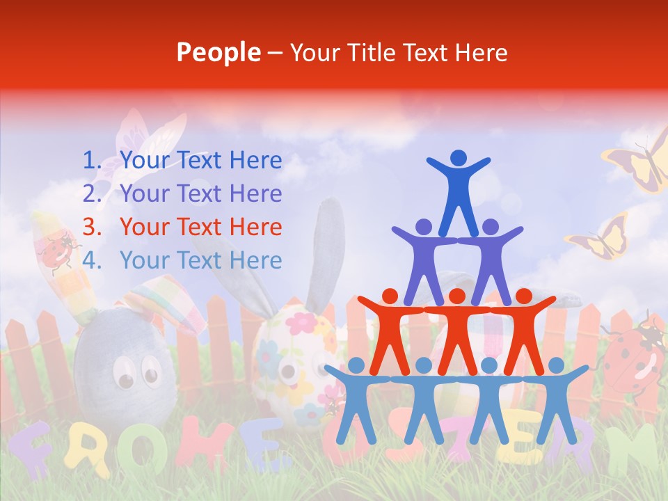 Osterhase Eier Easter PowerPoint Template