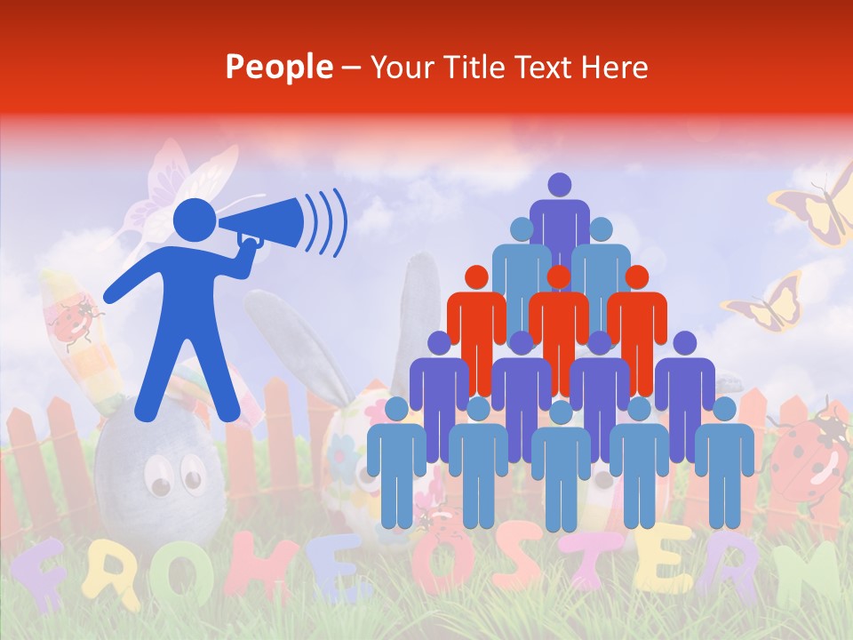 Osterhase Eier Easter PowerPoint Template