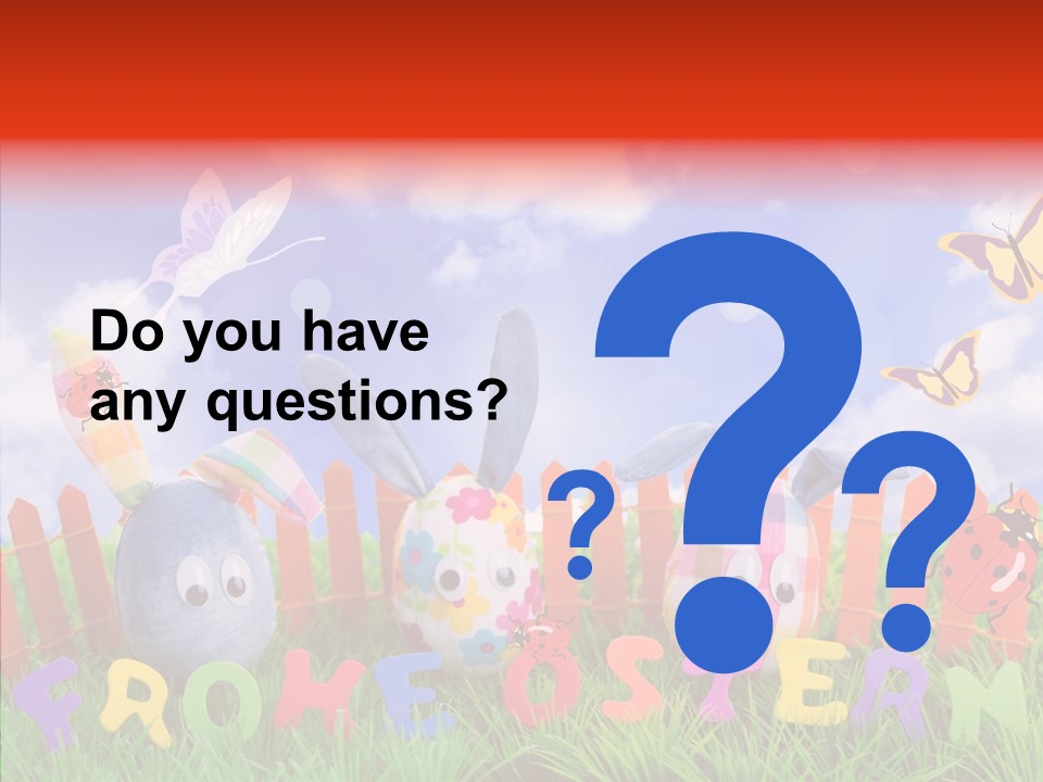 Osterhase Eier Easter PowerPoint Template