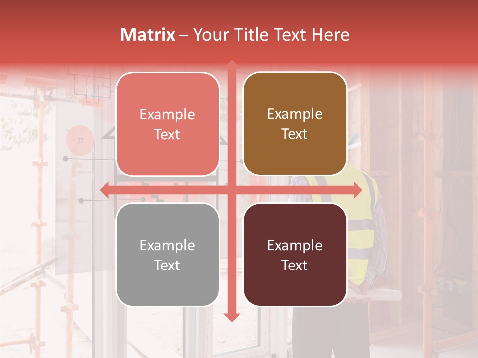 Red Indoors Architect PowerPoint Template