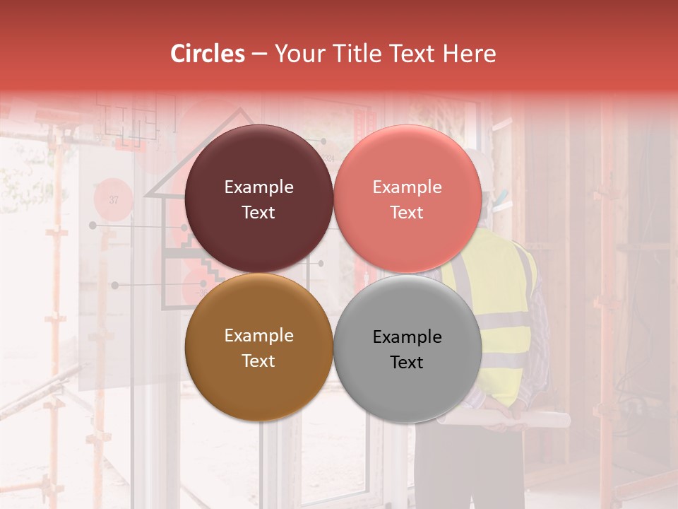 Red Indoors Architect PowerPoint Template