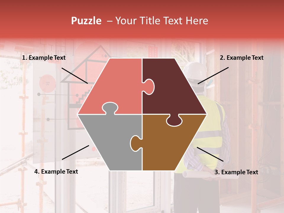 Red Indoors Architect PowerPoint Template