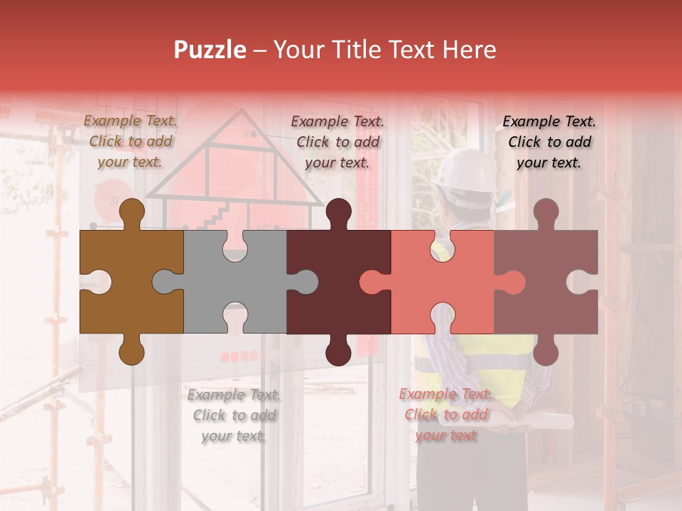 Red Indoors Architect PowerPoint Template