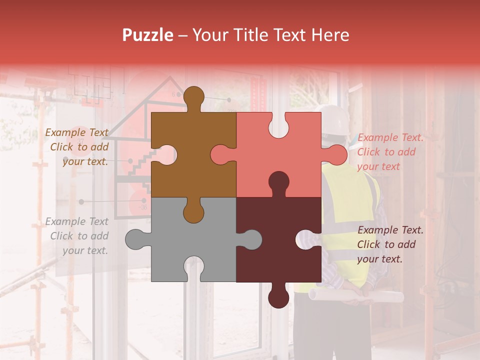 Red Indoors Architect PowerPoint Template