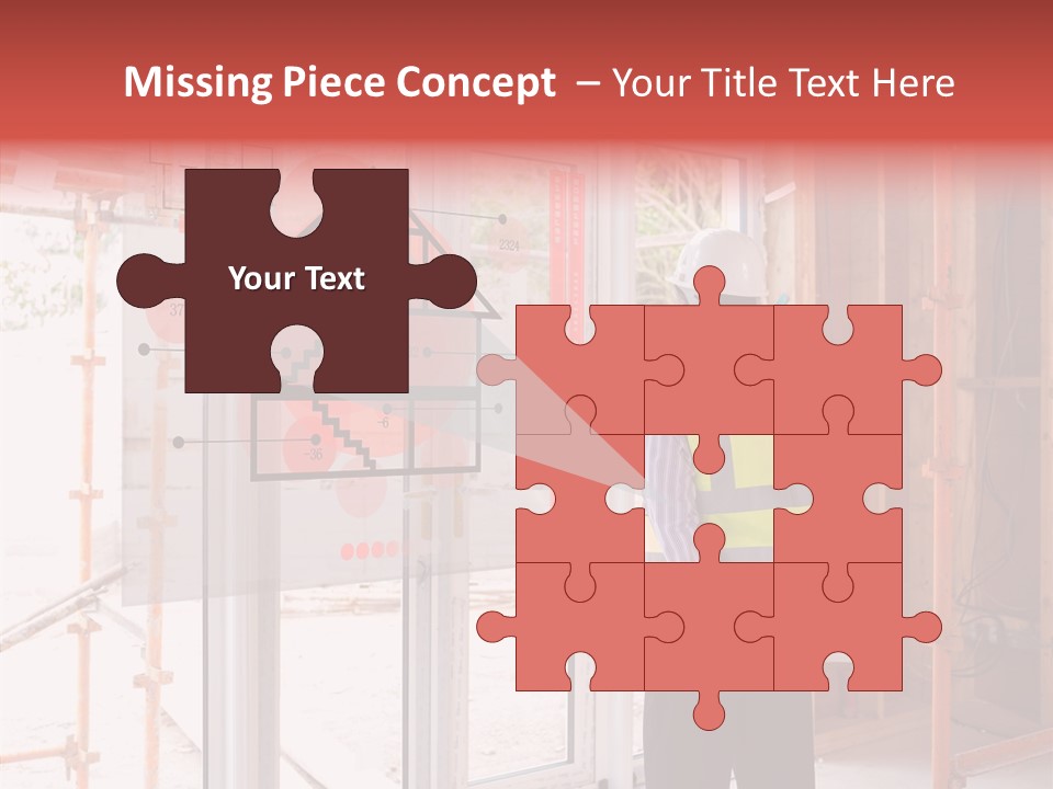 Red Indoors Architect PowerPoint Template