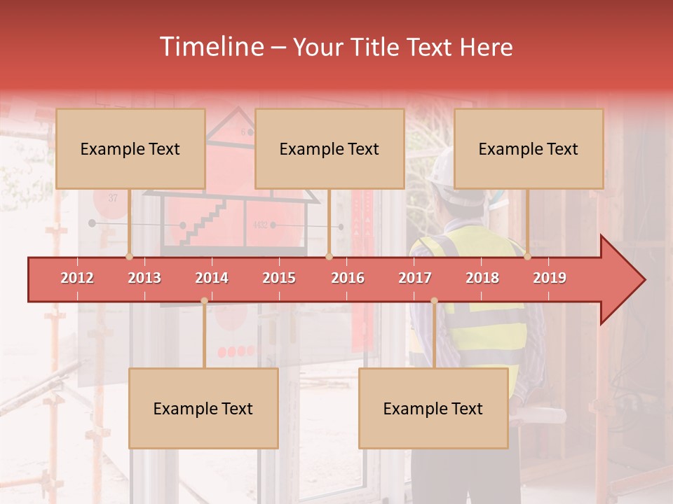 Red Indoors Architect PowerPoint Template