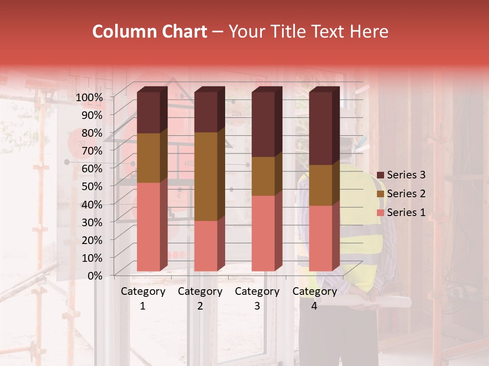 Red Indoors Architect PowerPoint Template