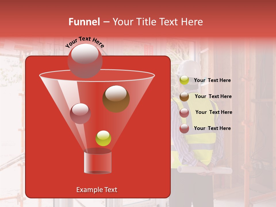 Red Indoors Architect PowerPoint Template
