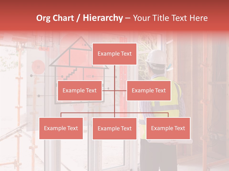 Red Indoors Architect PowerPoint Template