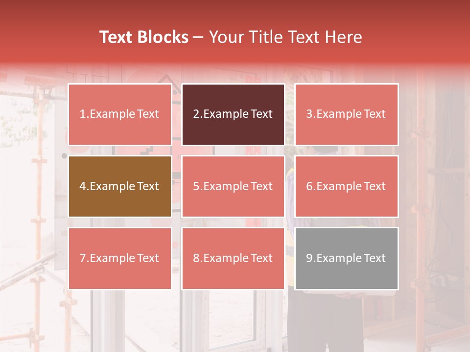 Red Indoors Architect PowerPoint Template