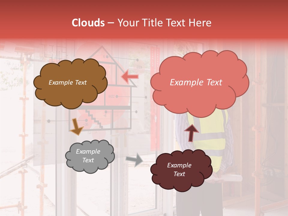 Red Indoors Architect PowerPoint Template