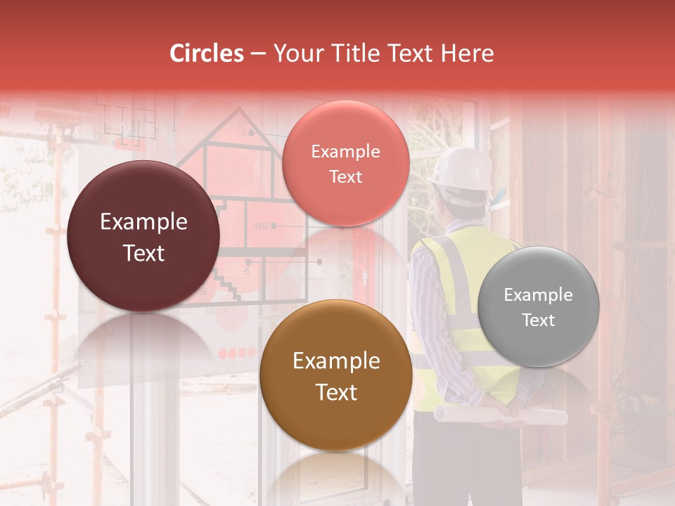 Red Indoors Architect PowerPoint Template