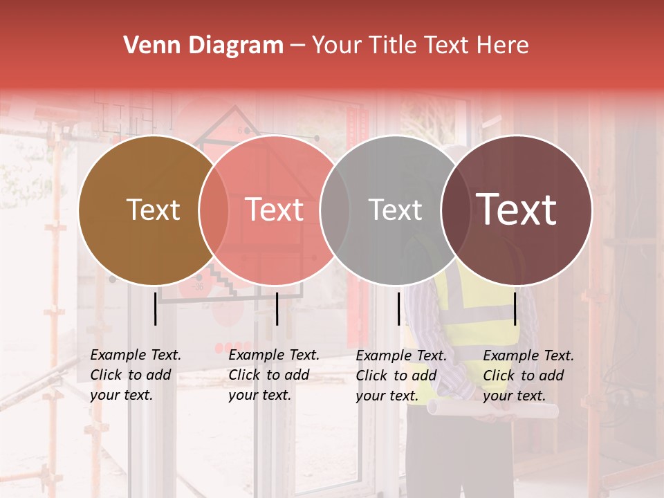 Red Indoors Architect PowerPoint Template