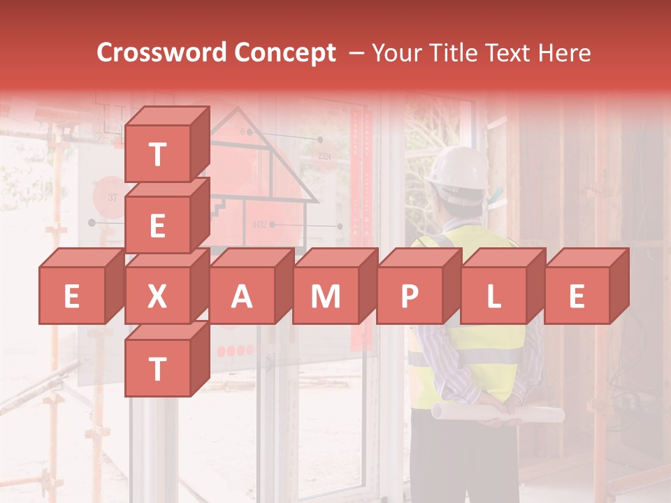 Red Indoors Architect PowerPoint Template