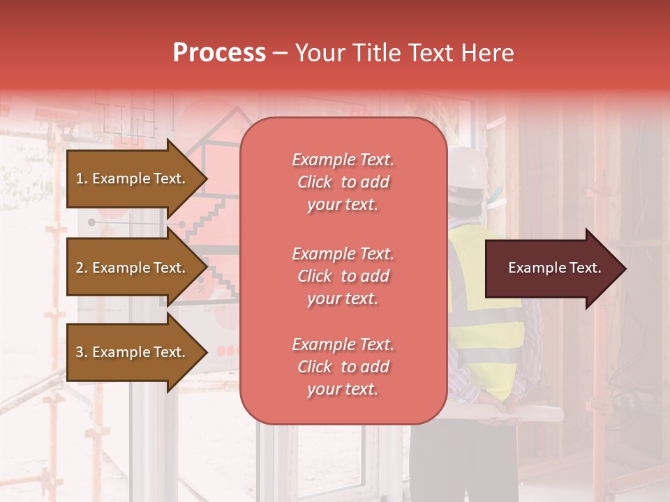 Red Indoors Architect PowerPoint Template