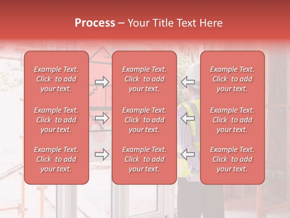Red Indoors Architect PowerPoint Template