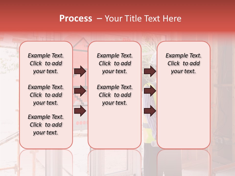 Red Indoors Architect PowerPoint Template