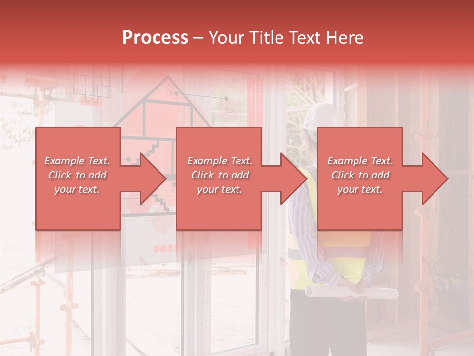 Red Indoors Architect PowerPoint Template