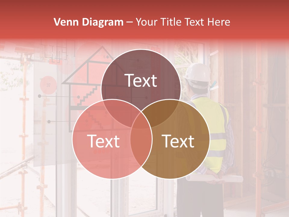 Red Indoors Architect PowerPoint Template