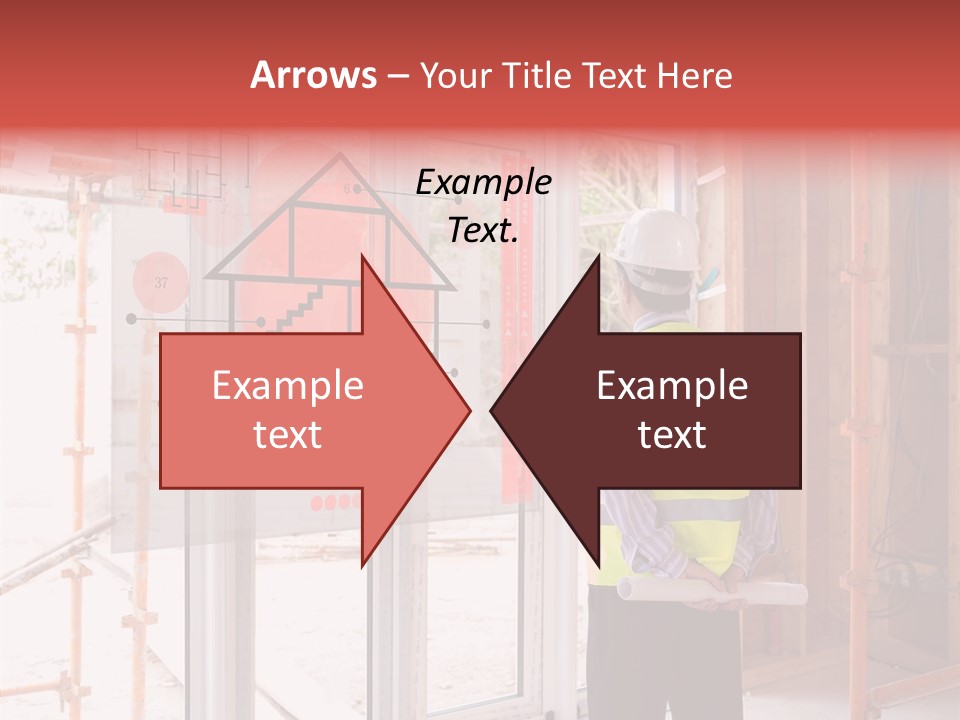 Red Indoors Architect PowerPoint Template