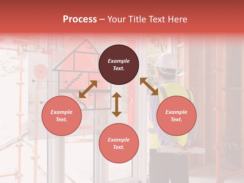 Red Indoors Architect PowerPoint Template